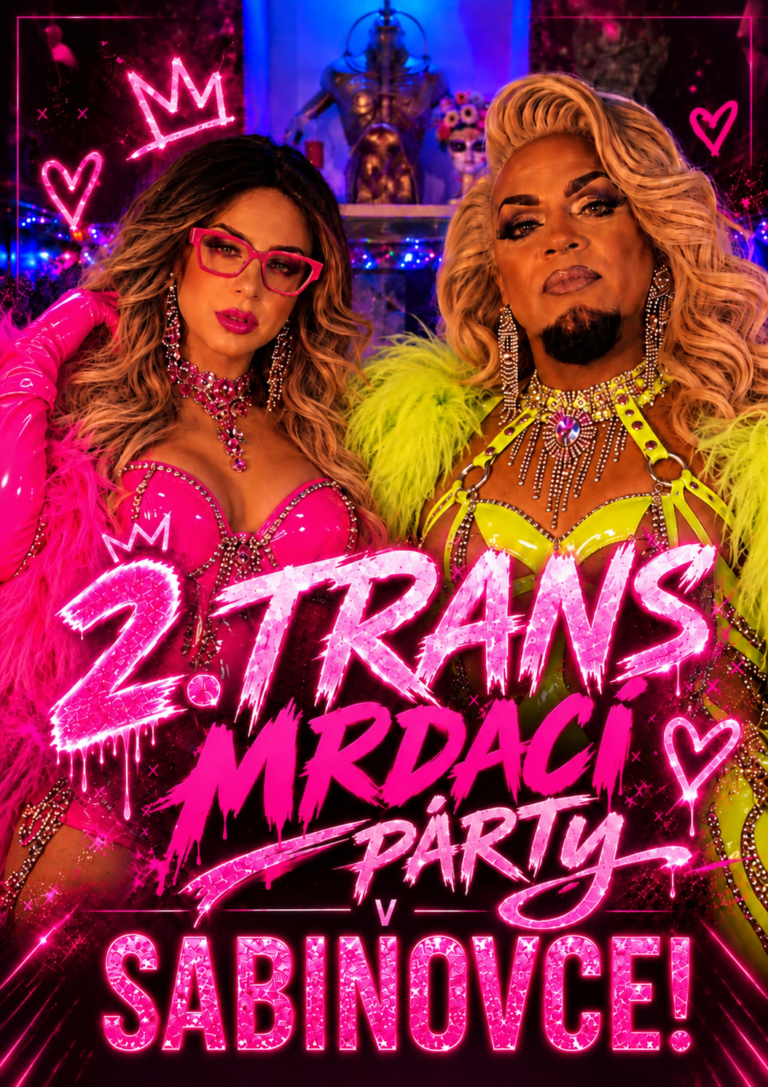 DRUHÝ MRDACÍ TRANS VEČER V SABINOVCE !!!  6.11. 2026 od 19:00 do 23:30 !!!